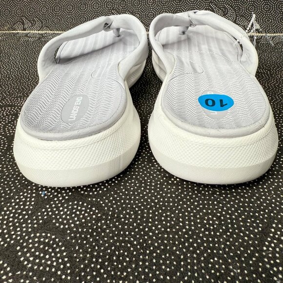 Lands End Womens Size 10 Gray Flip Flop Sandals Comfortable Cushioned Sole - Picture 4 of 7